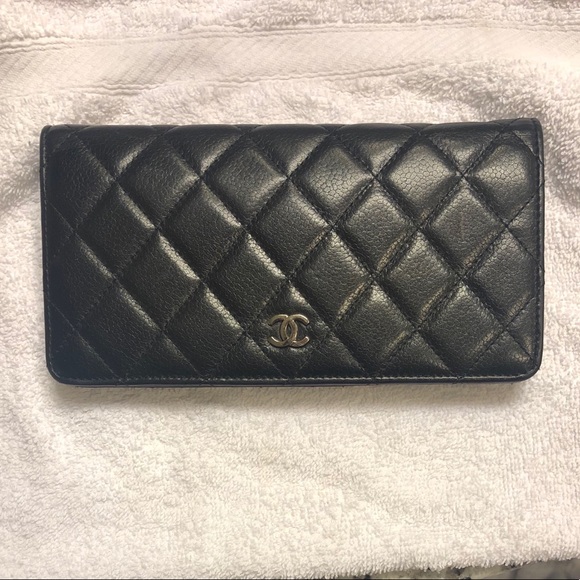 SOLD Chanel Black Quilted Caviar Leather Wallet - Picture 3 of 7